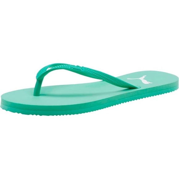PUMA WOMEN’S FIRST FLIP FLOPS - ENERGY GREEN SIZE 8.5 (NEW WITH TAGS) - Picture 5 of 5